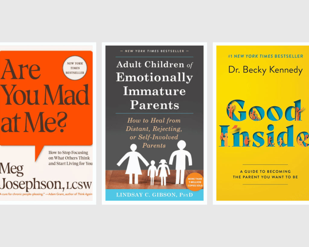 Additional therapist-recommended reads in a year in review, including Are You Mad at Me?, Adult Children of Emotionally Immature Parents, and Good Inside.